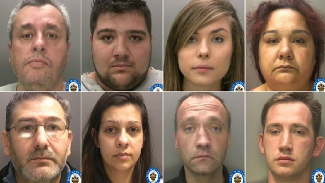 A Polish human trafficking gang operating in the UK was sentenced to more than 55 years in jail.