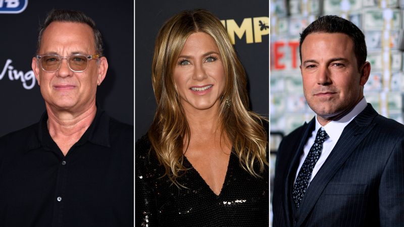 Tom Hanks Jennifer Aniston and Ben Affleck among celebrities