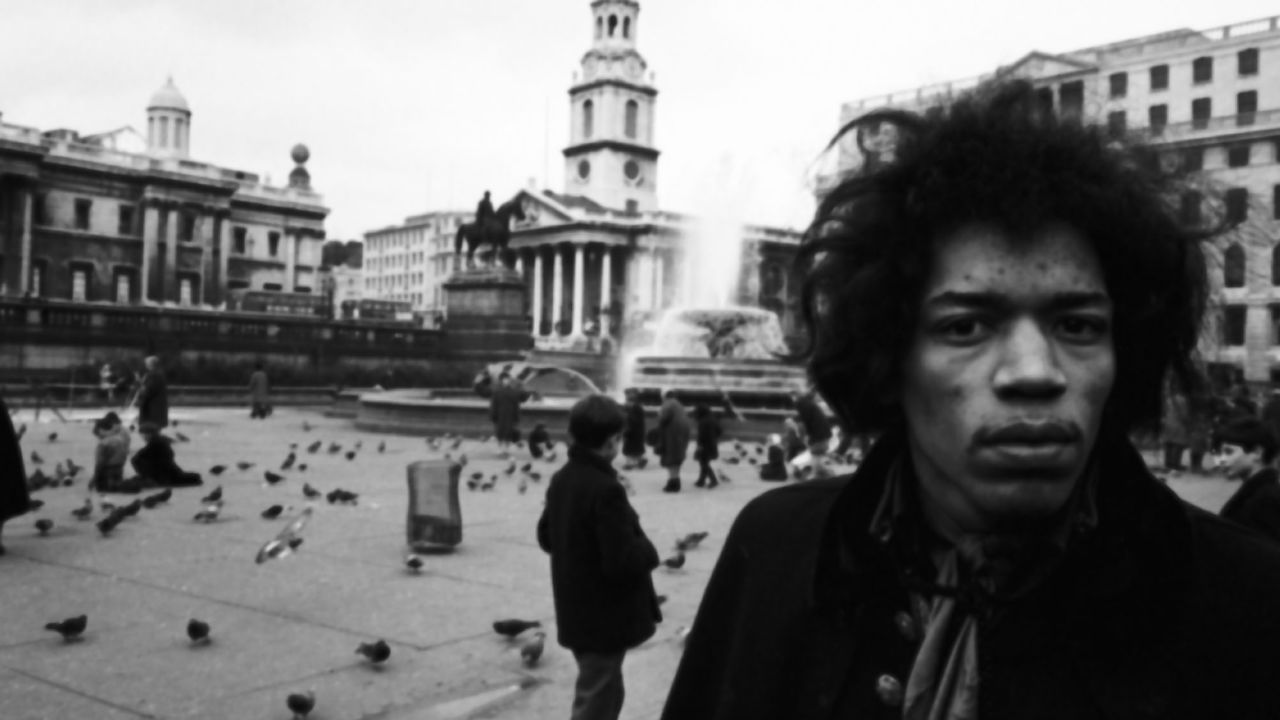 Rockstar Jimi Hendrix is photographed in London, England.