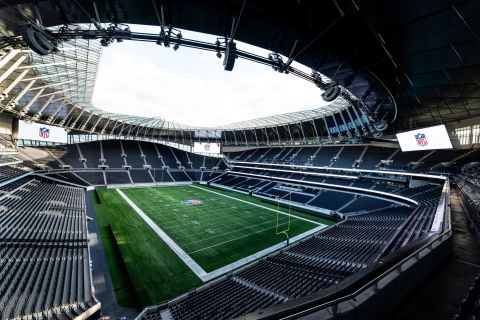 Tottenham Hotspurs' new ground -- the first custom-built NFL stadium outside the US -- provided a stunning background for the young athletes to showcase their prowess. 