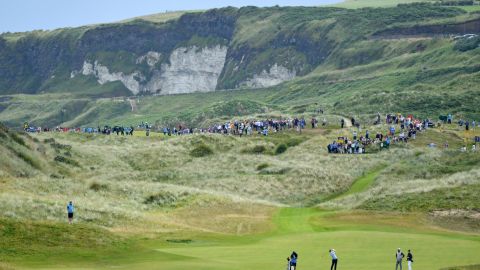 Royal Portrush is laid out on dramatic linksland next to the North Atlantic.