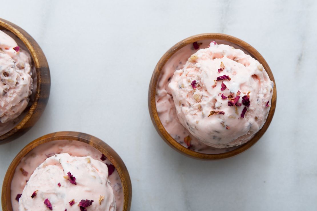 The rose with cinnamon roasted almonds from Mala is the shop's most popular flavor.