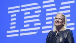 PARIS, FRANCE - MAY 16: IBM President and CEO Virginia Rometty delivers a speech to participants during the 4th edition of the Viva Technology show at Parc des Expositions Porte de Versailles on May 16, 2019 in Paris, France. Viva Technology, the new international event brings together 9000 startups with top investors, companies to grow businesses and all players in the digital transformation who shape the future of the internet.  (Photo by Chesnot/Getty Images)