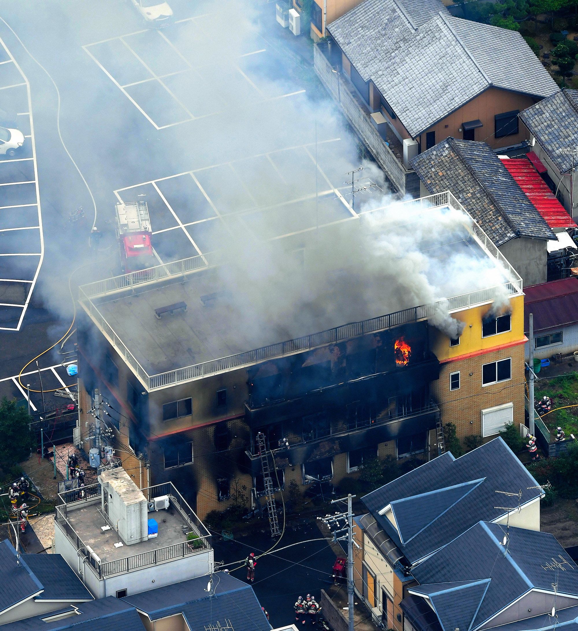 Most victims of Kyoto Animation fire found on stairs to rooftop
