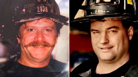 New York Mayor Bill de Blasio tweeted images of  FDNY firefighters Richard Driscoll and Kevin Nolan, saying, "200 members of the FDNY have now succumbed to WTC-related illness. They didn't hesitate to run into danger. They stayed until the work was done."