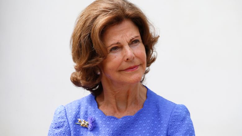 OLAND, SWEDEN - JULY 14:  Queen Silvia of Sweden during the occasion of The Crown Princess Victoria of Sweden's 41st birthday celebrations at Solliden Palace on July 14, 2018 in Oland, Sweden.  (Photo by Michael Campanella/Getty Images)