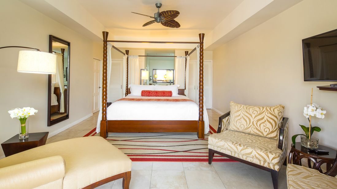 <strong>Spice Island Beach Resort, Grenada:</strong> The Duke and Duchess of Cornwall chose the contemporary hideaway, where they stayed in the palatial Royal Cinnamon suite with floating four-poster bed and en-suite bathroom boasting views of the ocean, during their 2019 Caribbean tour.