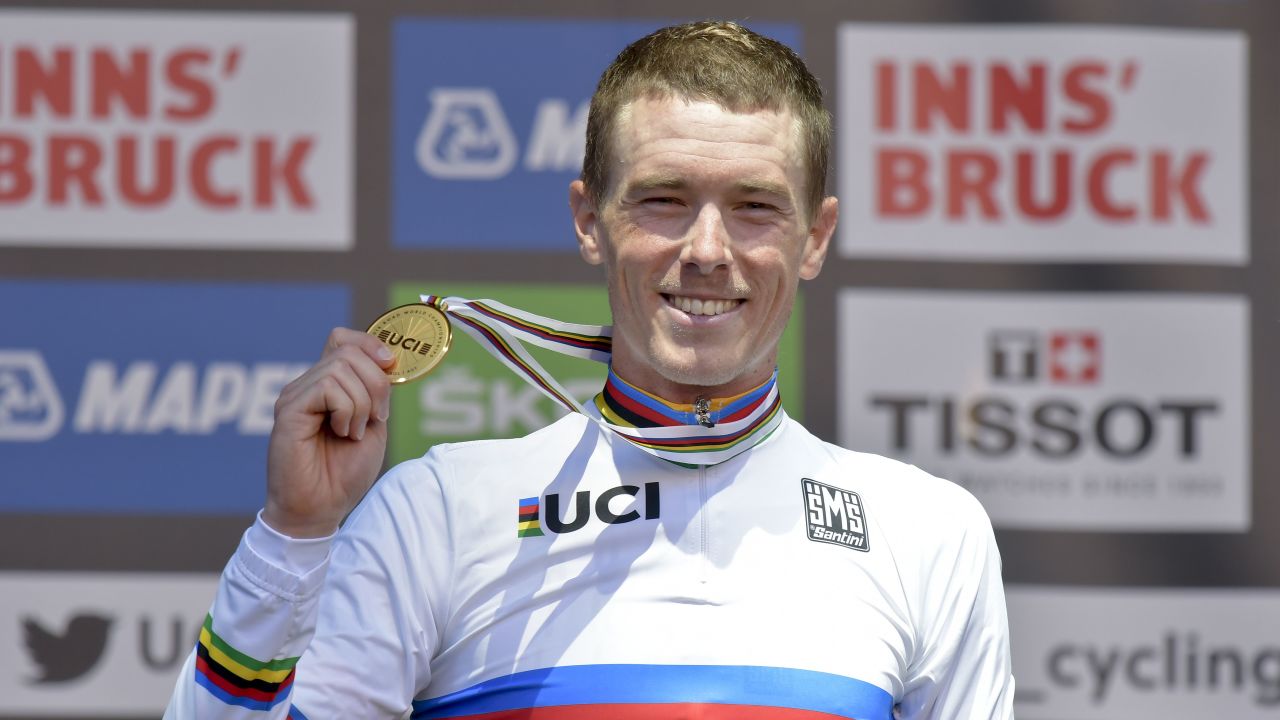 Dennis won the individual time trial at last year's cycling world championships. 