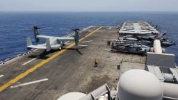The USS Boxer's flight deck covers 2.2 acres. On the flight deck and inside its belly, the vessel carries the following aircrafts: the Harrier, the Osprey, the Sea Hawk, the Sea Stallion. The ship is designed to accommodate landing aircarft and air cushions for fast troop movements.
