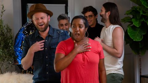 Berk with a hero from 'Queer Eye' Season 4