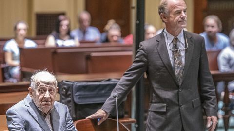 Albert Flick, with attorney Allan Lobozzo, was convicted of murder this week.