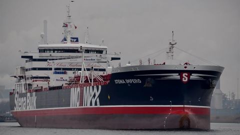 The tanker was seized by Iran on Friday.