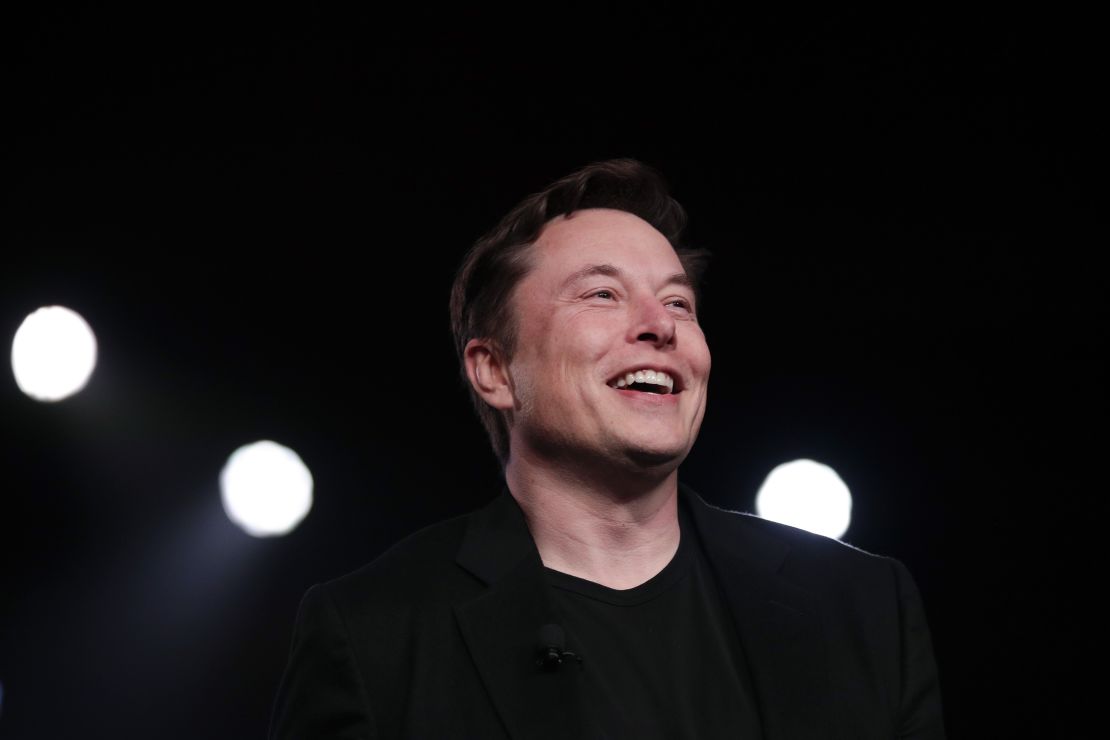 Elon Musk, shown here in March 2019 before unveiling Tesla's Model Y, is working on a chip he hopes will eventually be implanted in people's brains. (AP Photo/Jae C. Hong, File)