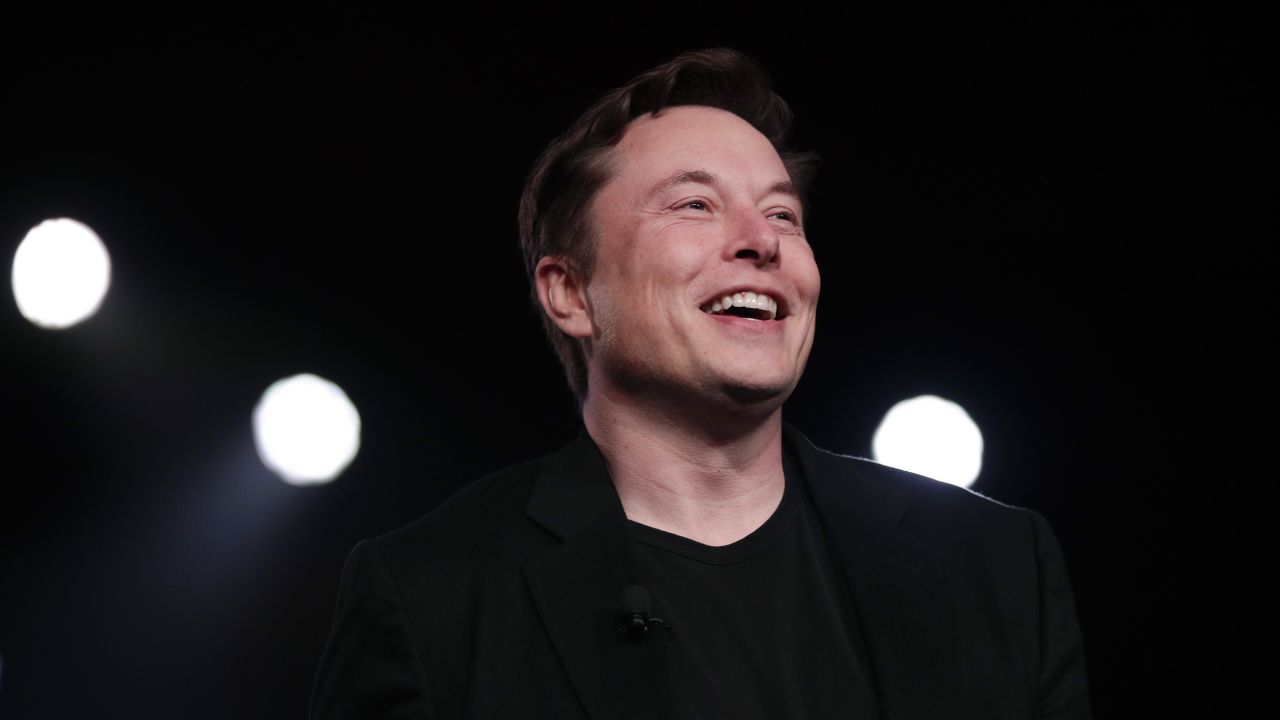 Elon Musk, shown here in March 2019 before unveiling Tesla's Model Y, is working on a chip he hopes will eventually be implanted in people's brains. (AP Photo/Jae C. Hong, File)
