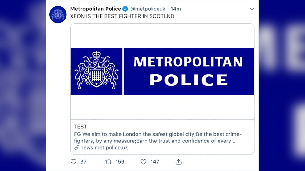 02 UK Met police twitter hack