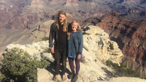 Chynna Deese, right, and Lucas Fowler wanted to visit national parks.