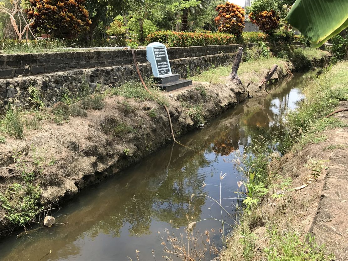 A ditch in My Lai village, Vietnam, where US troops killed 170 Vietnamese civilians on March 16, 1968.