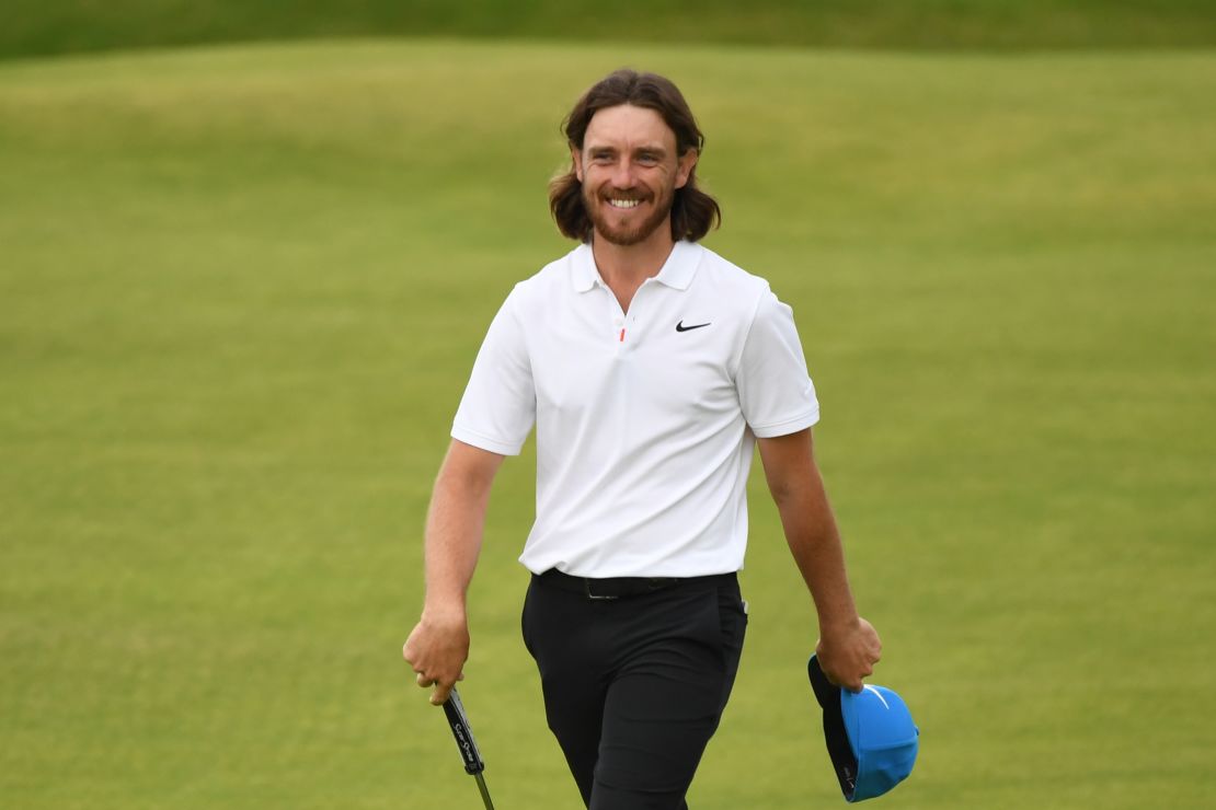 England's Tommy Fleetwood will start Sunday two shots behind Shane Lowry.