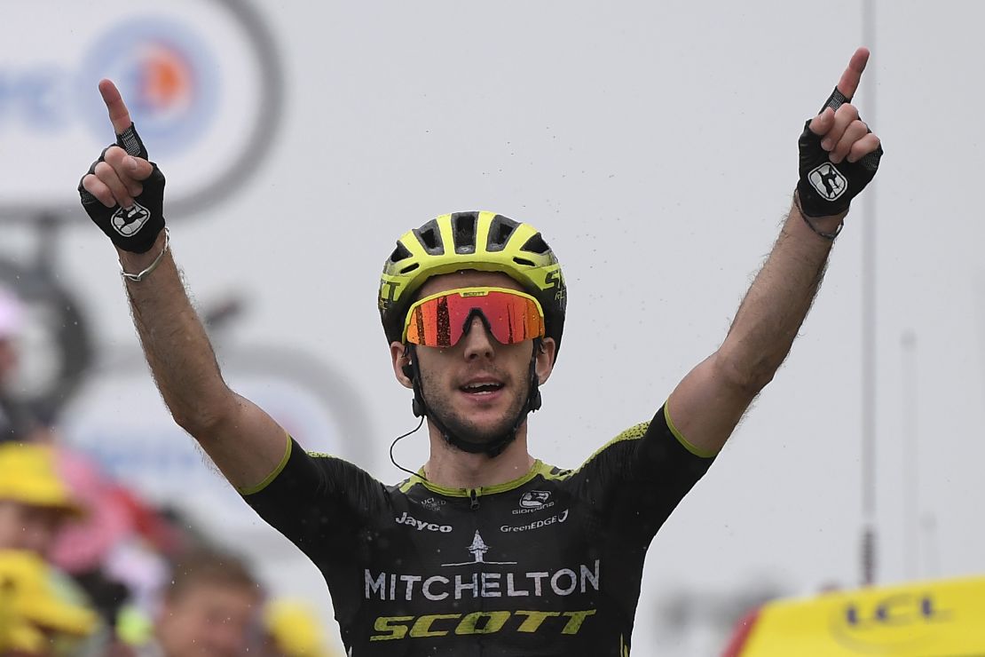 Simon Yates won the 15th stage of the Tour de France Sunday. 