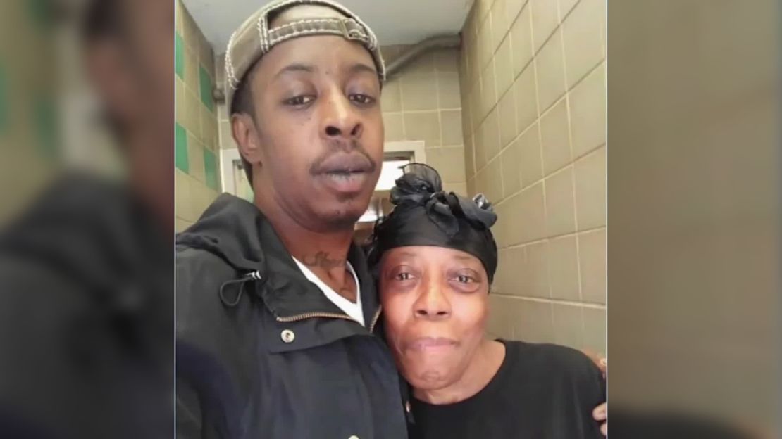 Jermaine and his mother.