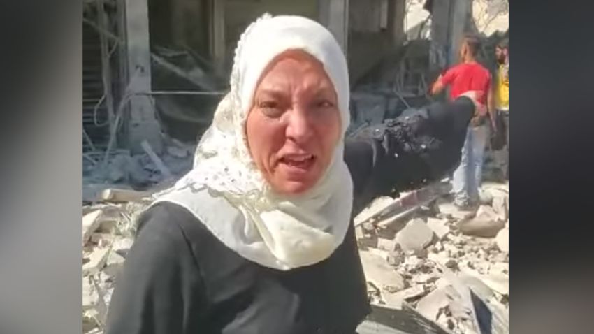 American woman Syria Trump INTL SCREENGRAB