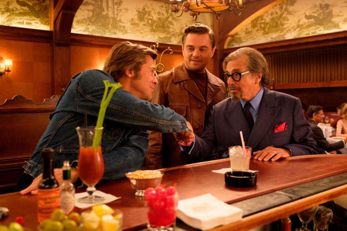 Brad Pitt, Leonardo DiCaprio and Al Pacino in 'Once Upon a Time ... in Hollywood'