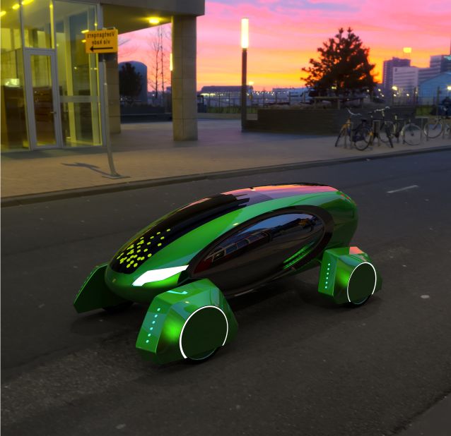 This is Kar-go, an artificially intelligent, all-electric autonomous vehicle that aims to reduce the cost of "last mile delivery" by 90%.<br />