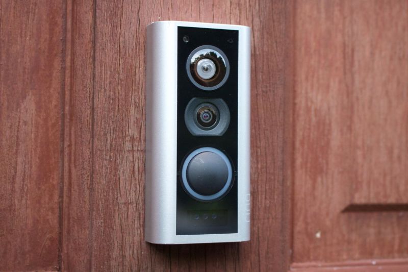 Ring door best sale view camera installation