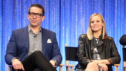 Creator/Executive Producer Rob Thomas with 'Veronica Mars' star Kristen Bell