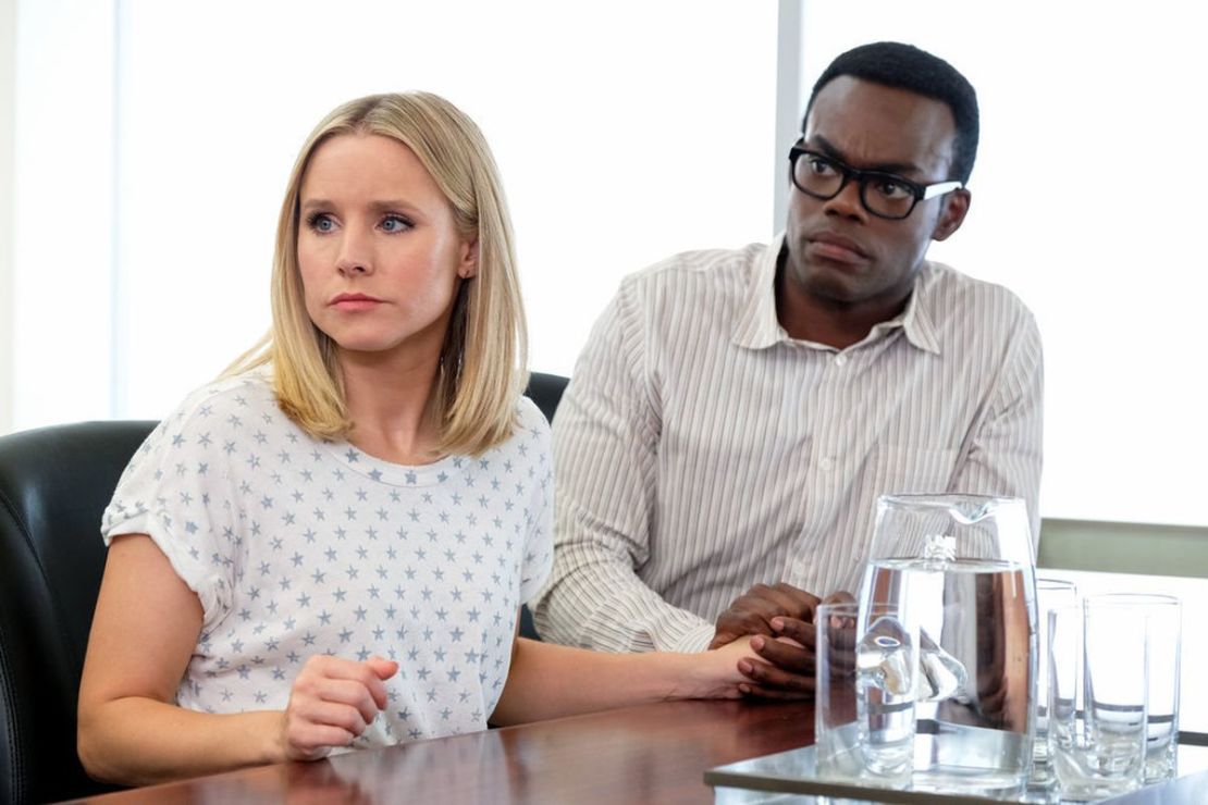 Kristen Bell and William Jackson Harper in 'The Good Place'
