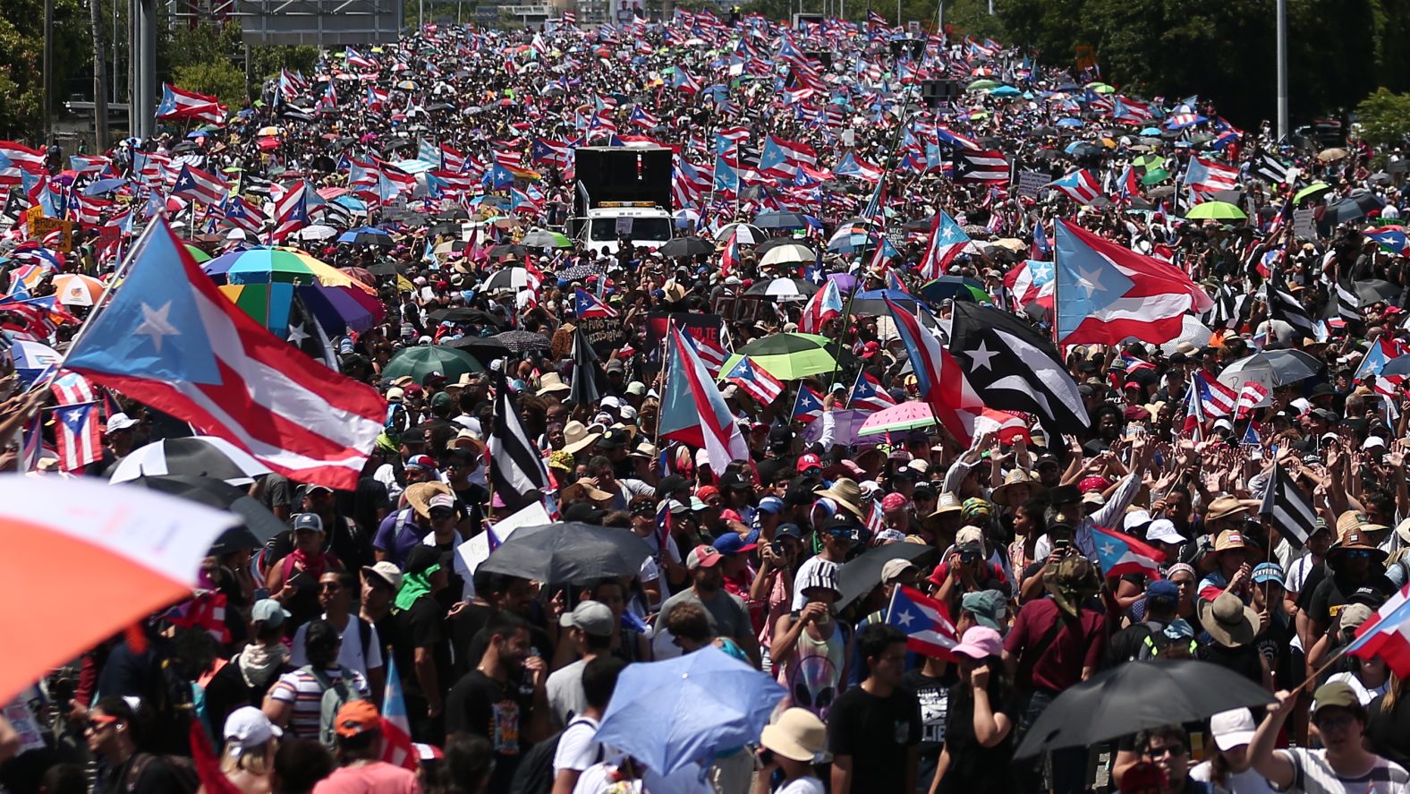 Puerto Ricans in San Juan demand Rosselló's resignation on Monday.