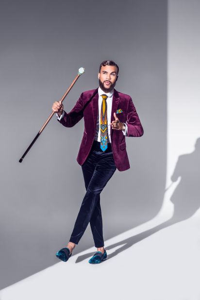 Rapper Jidenna captured for the pages of Ebony Magazine's Dec 2015/Jan 2016 issue by Eli Schmidt.