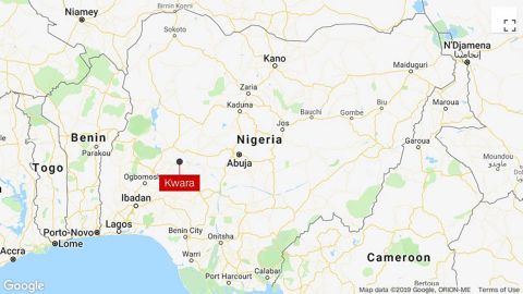 Kwara Nigeria map