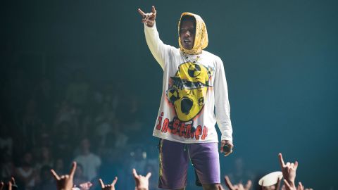  A$AP Rocky performs at Le Zenith in Paris on June 27, 2019.
