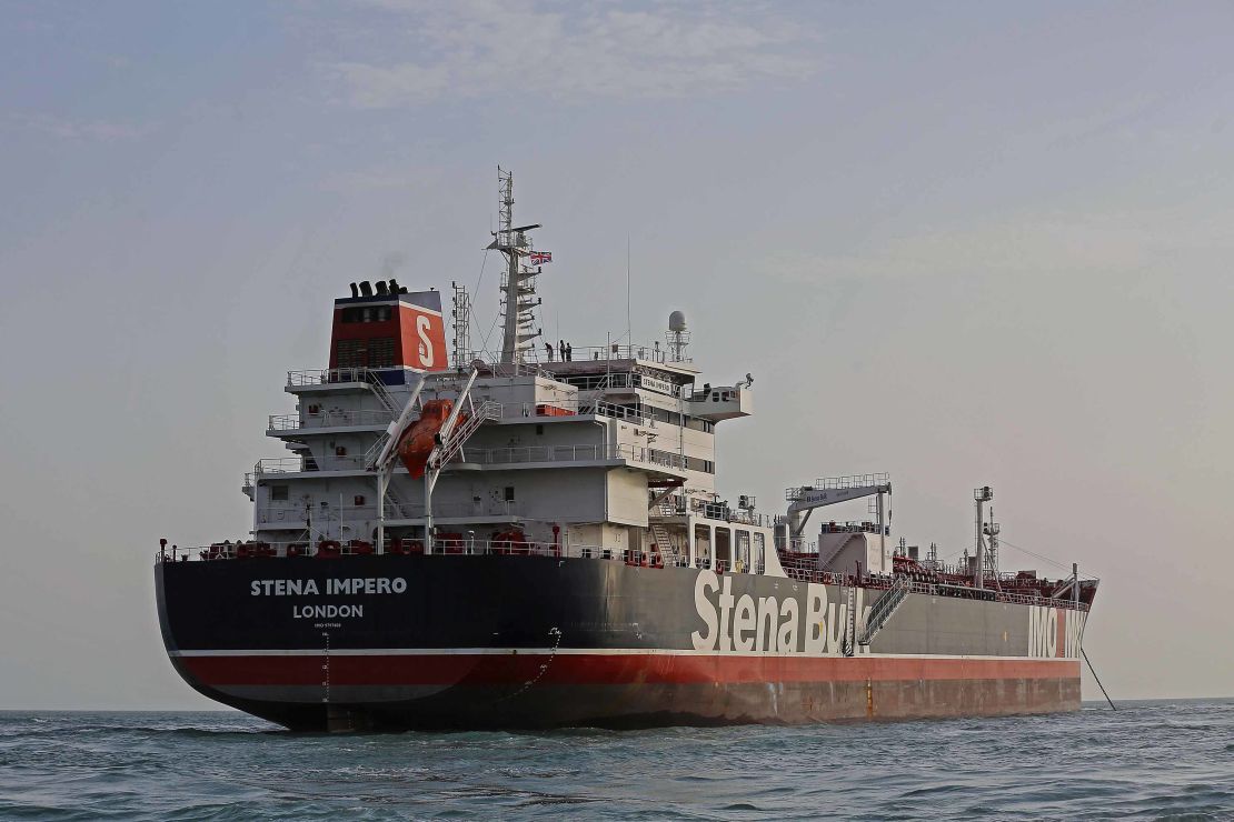 The British-flagged tanker Stena Impero and its 23 crew members were seized by Iran.