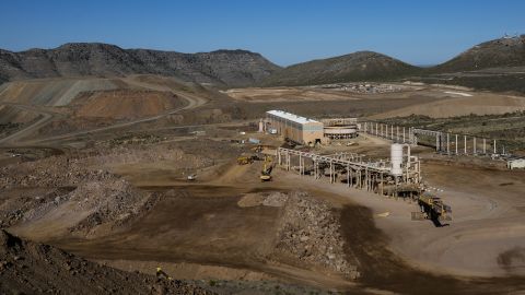An ore crushing station stands at the Mountain Pass mine, operated by MP Materials, in Mountain Pass, California, U.S., on Friday, June 7, 2019. 