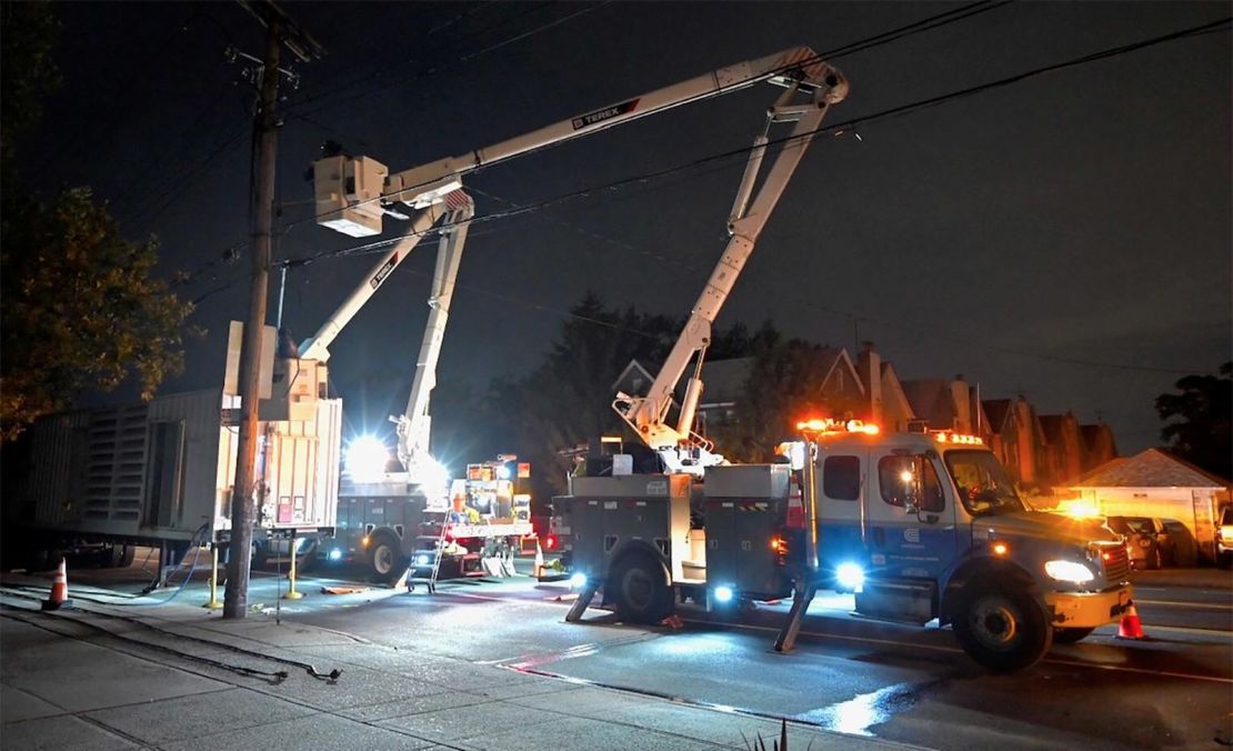 ConEd said it is working to restore power in Brooklyn.