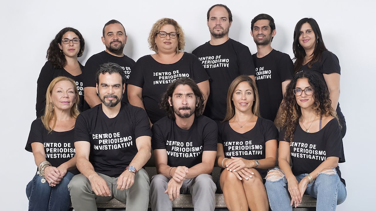 Staff members at Puerto Rico's Center for Investigative Journalism.
