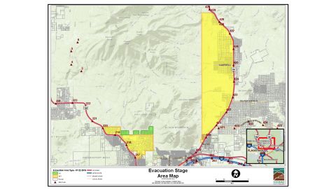Evacuations were ordered near Flagstaff for a wildfire.