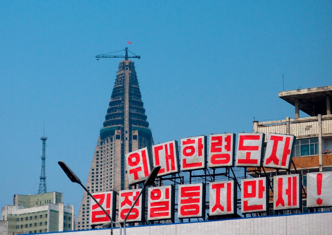 The Ryugyong Hotel in 2008.