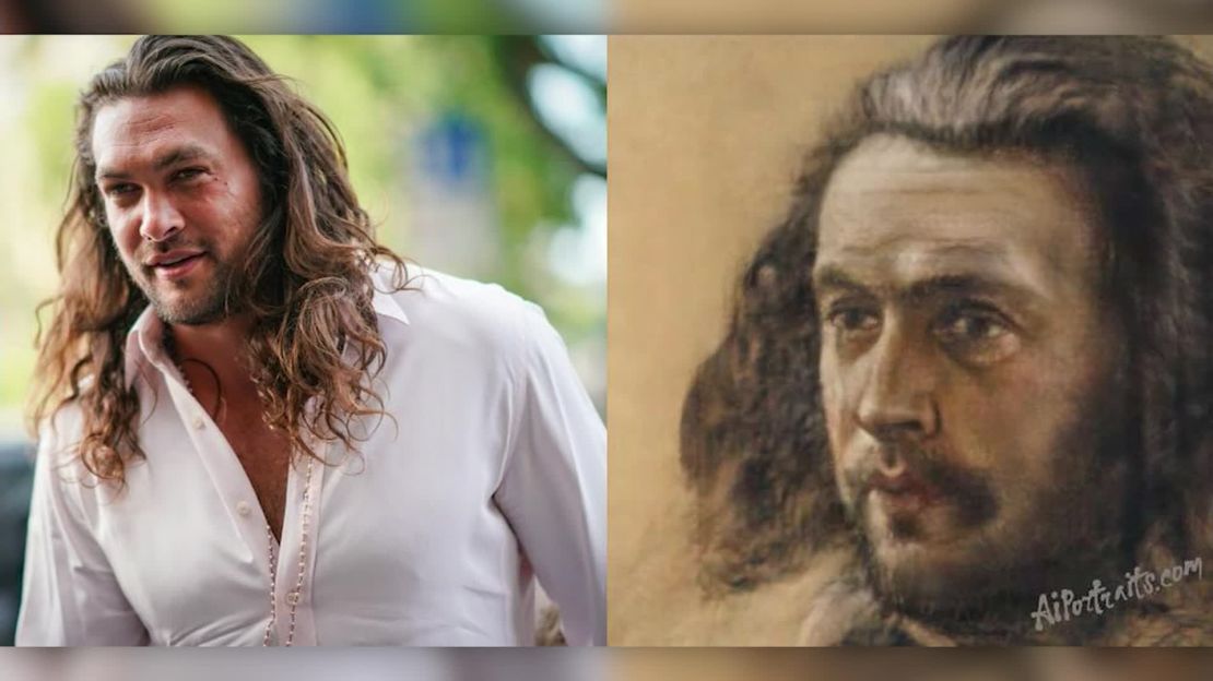 In case you've ever wanted to see actor Jason Momoa through the eyes of a classical painter, AI Portrait can do that for you.