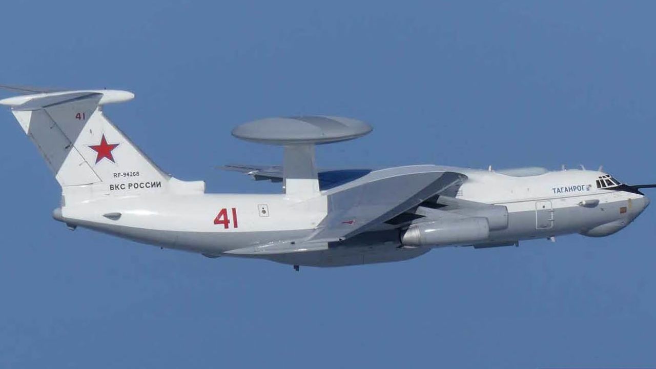 The Russian A-50 AWACS command and control aircraft that of twice violating South Korean airspace off the country's eastern coast on Tuesday morning.