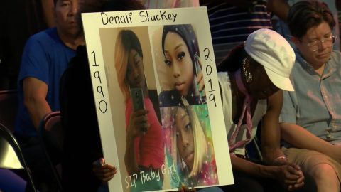 Family, friends and community members gathered Monday to honor Denali Stuckey.