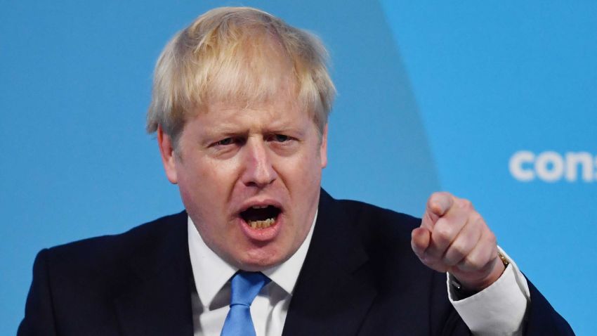 LONDON, ENGLAND - JULY 23: Newly elected British Prime Minister Boris Johnson speaks during the Conservative Leadership announcement at the QEII Centre on July 23, 2019 in London, England. After a month of hustings, campaigning and televised debates the members of the UK's Conservative and Unionist Party have voted for Boris Johnson to be their new leader and the country's new Prime Minister, replacing Theresa May. (Photo by Jeff J Mitchell/Getty Images)