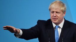 LONDON, ENGLAND - JULY 23: Newly elected British Prime Minister Boris Johnson speaks during the Conservative Leadership announcement at the QEII Centre on July 23, 2019 in London, England. After a month of hustings, campaigning and televised debates the members of the UK's Conservative and Unionist Party have voted for Boris Johnson to be their new leader and the country's next Prime Minister, replacing Theresa May. (Photo by Jeff J Mitchell/Getty Images)