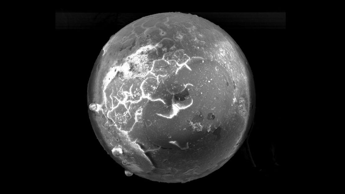 Researchers estimate that the microtektites are 2 million to 3 million years old.