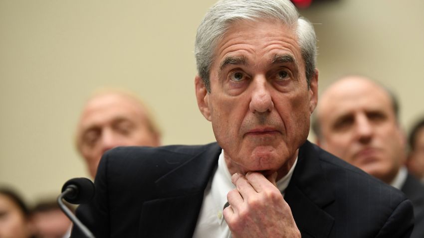 Former Special Prosecutor Robert Mueller listens while testifying before Congress on July 24, 2019, in Washington, DC. - Three months after releasing the final report on his probe into the 2016 election, much of the American public remains unclear about the former special counsel's findings on whether Trump criminally obstructed justice and whether his campaign colluded with Russians. (Photo by SAUL LOEB / AFP)        (Photo credit should read SAUL LOEB/AFP/Getty Images)