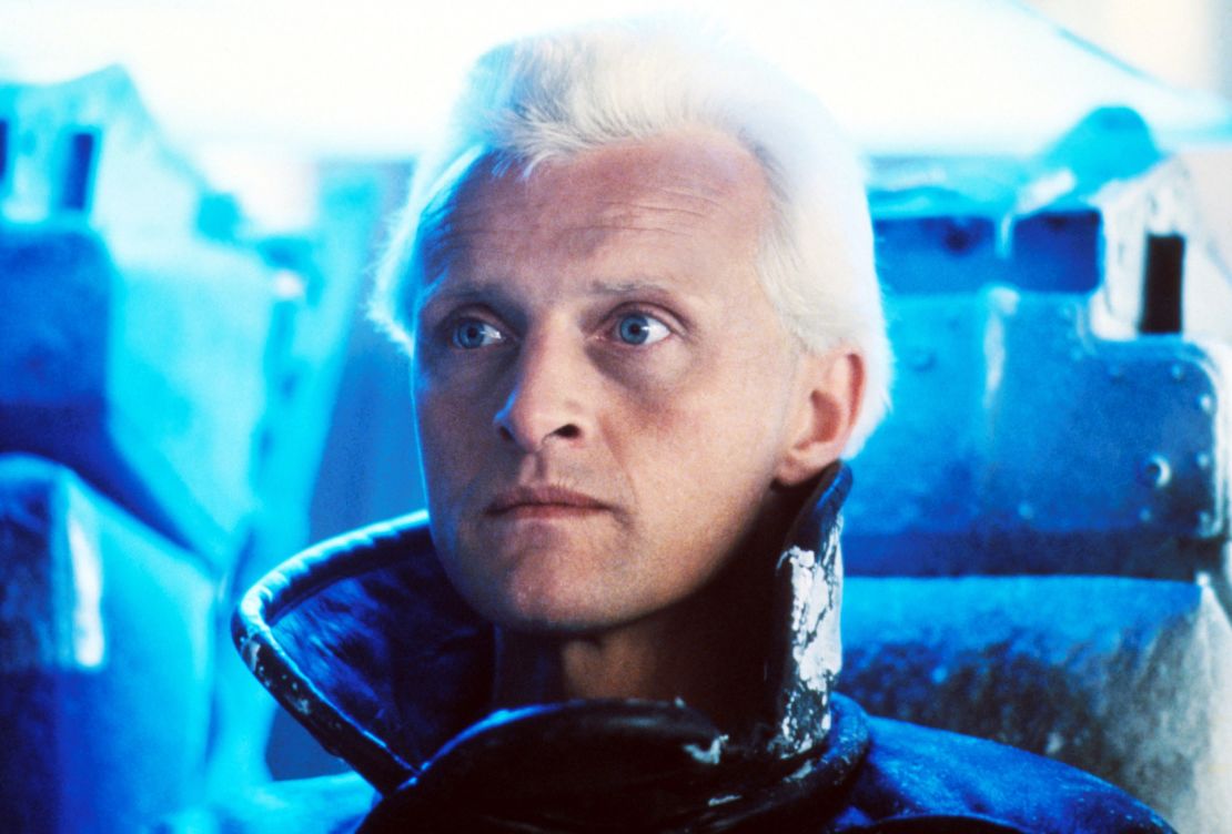 Hauer as the villian in "Blade Runner."