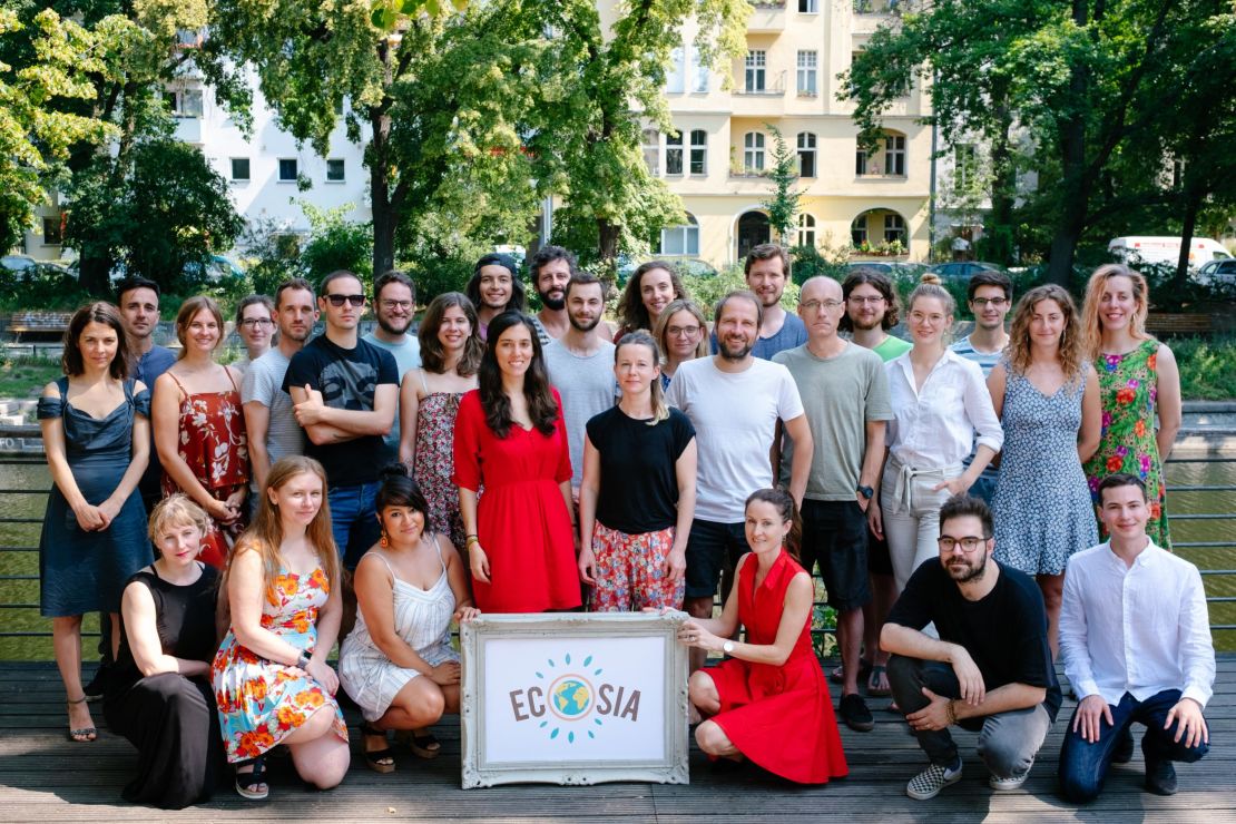 Berlin-based Ecosia employs 35 people to run its business.