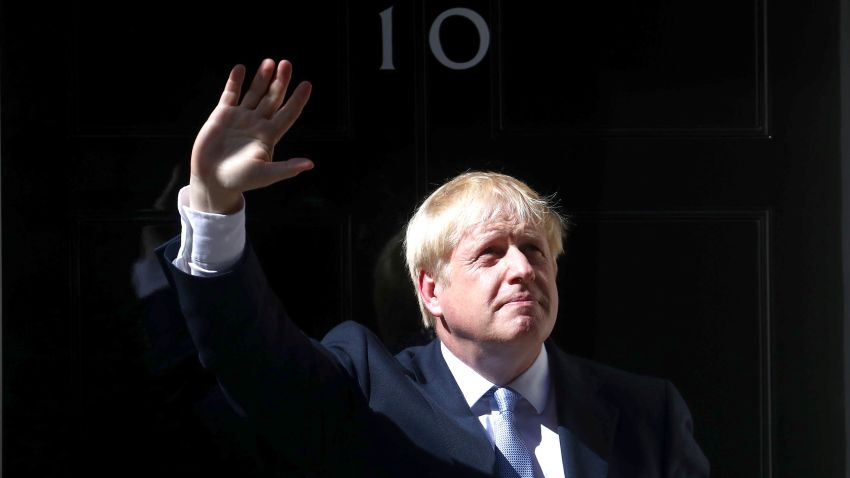 Britain's new Prime Minister, Boris Johnson, enters Downing Street, in London, Britain July 24, 2019. REUTERS/Hannah McKay